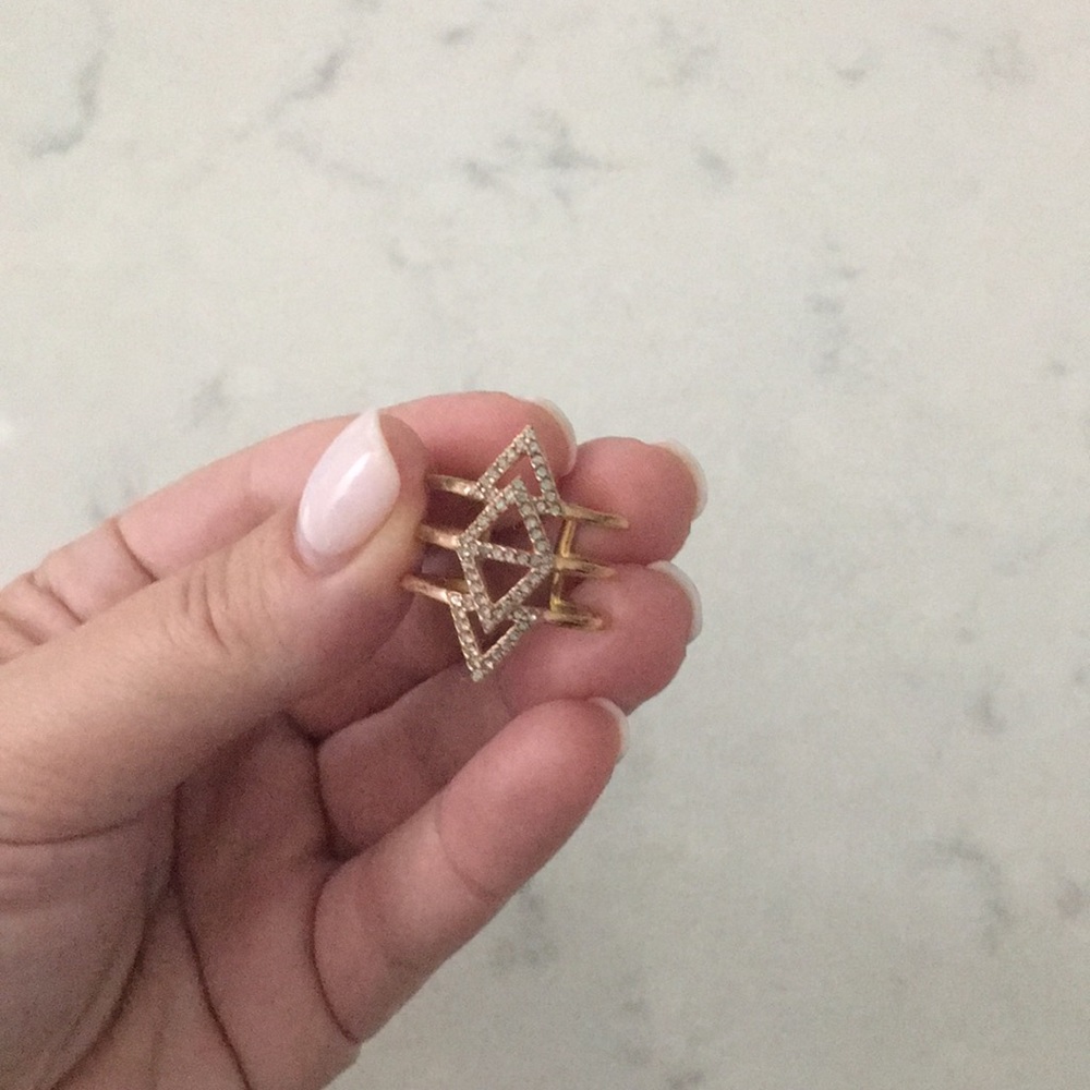 Stella and dot rose gold colored ring
